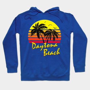 Daytona Beach Retro Sunset Hoodie